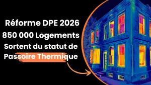 Lire la suite à propos de l’article Réforme DPE 2026 : 850 000 logements sortent du statut de Passoire Thermique