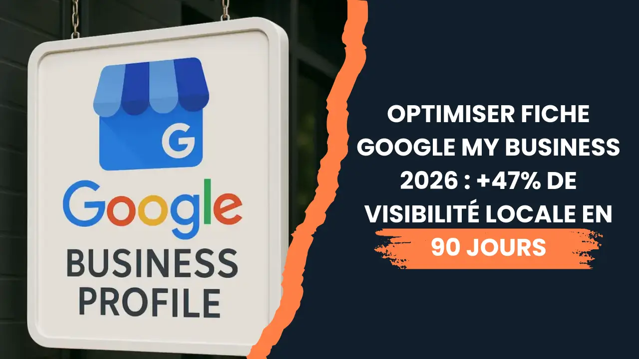 Lire la suite à propos de l’article Optimiser Fiche Google My Business 2026 : +47% de Visibilité Locale en 90 Jours
